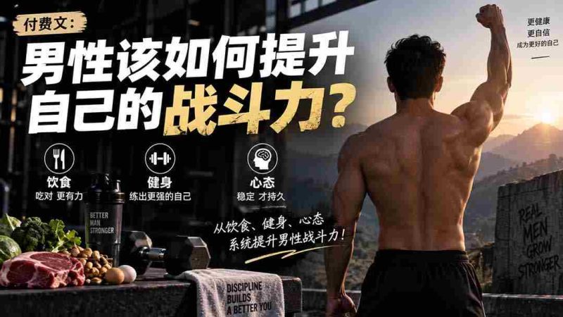 付费文章：男性该如何提升自己的战斗力？-一起发
