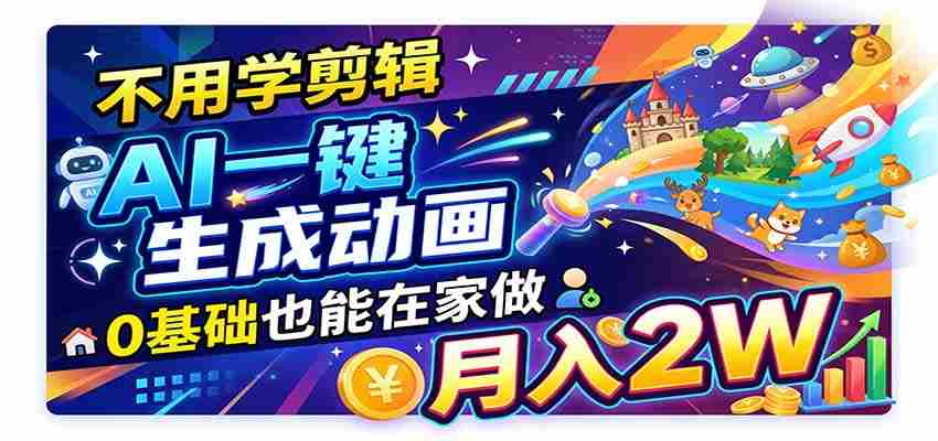 人工智能动画风头正劲!单笔收益高达500至800元,全流程自动派单,新手轻松月入两万加-一起发