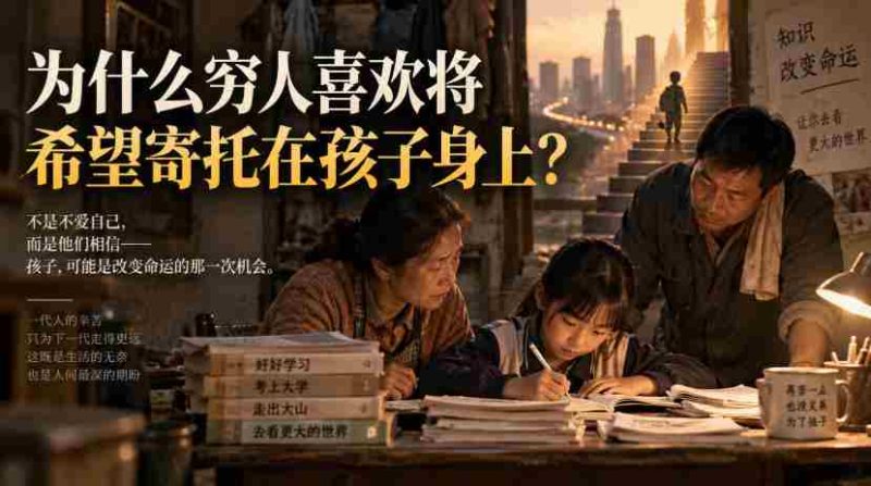 某社群精品文章:为什么穷人喜欢将希望寄托在孩子身上?-一起发