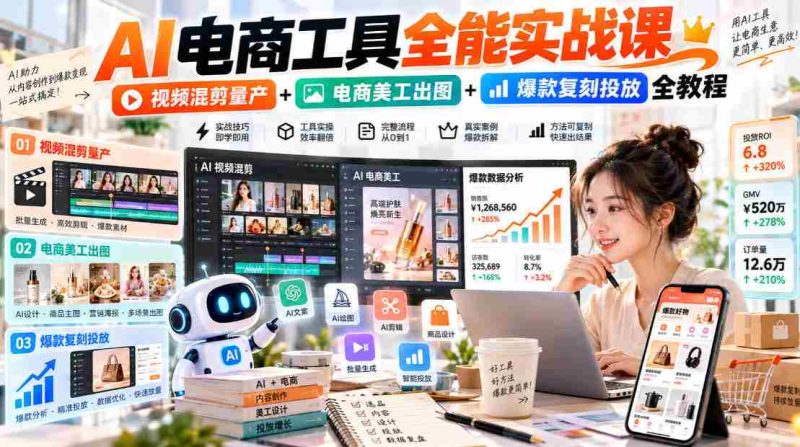 揭秘AI电商神器,一站式视频剪辑、美图制作与爆款打造全攻略-一起发