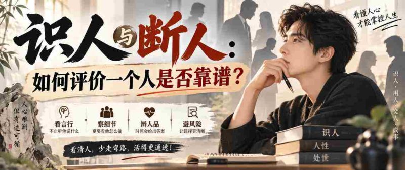 付费文章:识人与断人:如何评价一个人是否靠谱?-一起发
