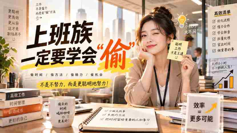 某社群精选付费文：上班族一定要学会“偷“-一起发