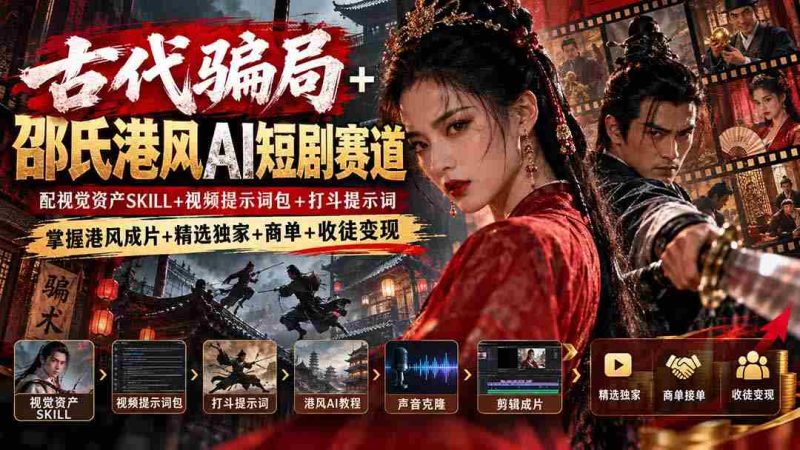 穿梭古韵陷阱,邵氏风华AI剧作新径:解锁视觉魔力,巧用视频关键词,激战动作脚本,打造经典港味影视盛宴——独家精选,商业合作,传承技艺,财富共赢-一起发