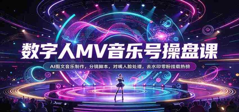 AI音乐制作达人养成记:揭秘数字人MV全流程,从分镜脚本到去水印技巧!-一起发