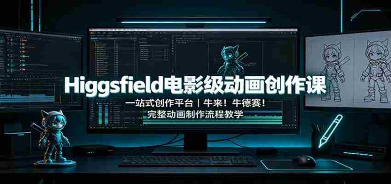 Higgsfield电影级动画创作课:一站式创作平台,牛来!牛德赛!完整动画制作流程教学-一起发
