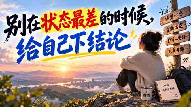 某公众号付费文章:别在状态最差的时候,给自己下结论-一起发