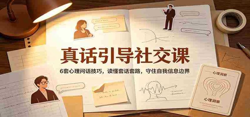 真话引导社交课：6套心理问话技巧，读懂套话套路，守住自我信息边界-一起发
