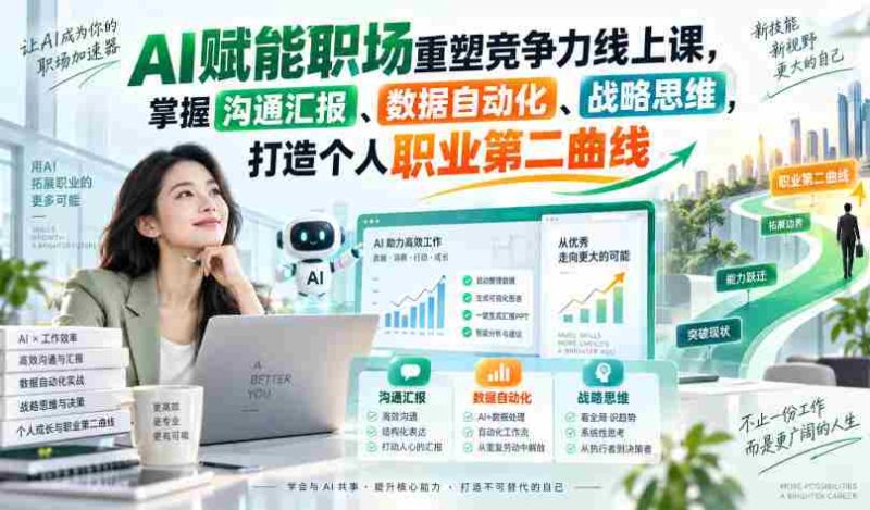 数字化时代职场新技能:AI助力,提升沟通、自动化和数据战略,拓展职业发展新维度-一起发