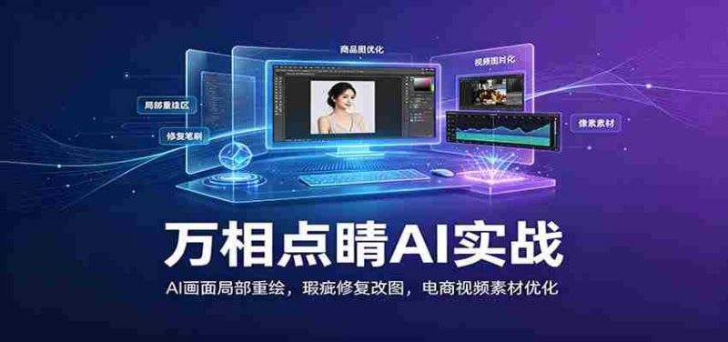 万相点睛AI实战：AI画面局部重绘，瑕疵修复改图，电商视频素材优化-一起发