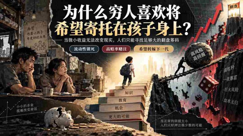 (20318期)社群精品文章:为什么穷人喜欢将希望寄托在孩子身上?-一起发
