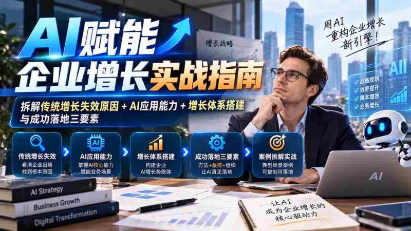 揭秘AI助力企业腾飞之道:剖析增长困境、挖掘AI潜能与构建高效增长架构实战攻略-一起发
