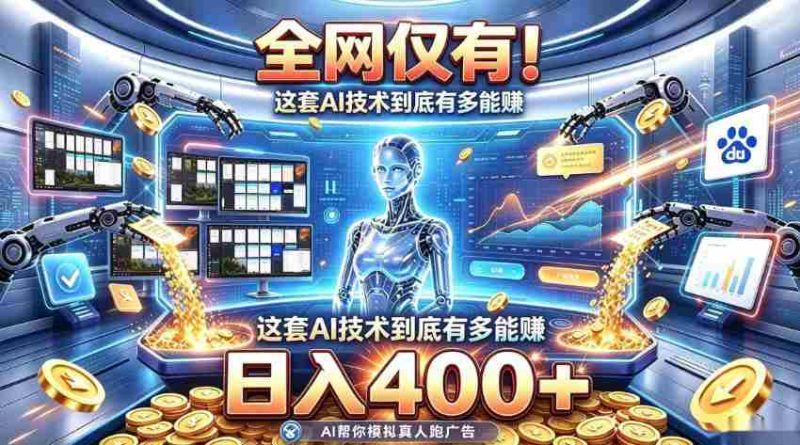 全网仅有!这套AI技术到底有多能賺,日入400+,无需人工干预,实现真正被动变现【揭秘】-一起发