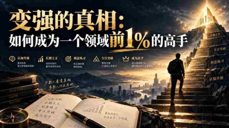 付费文章:变强的真相:如何成为一个领域前1%的高手-一起发