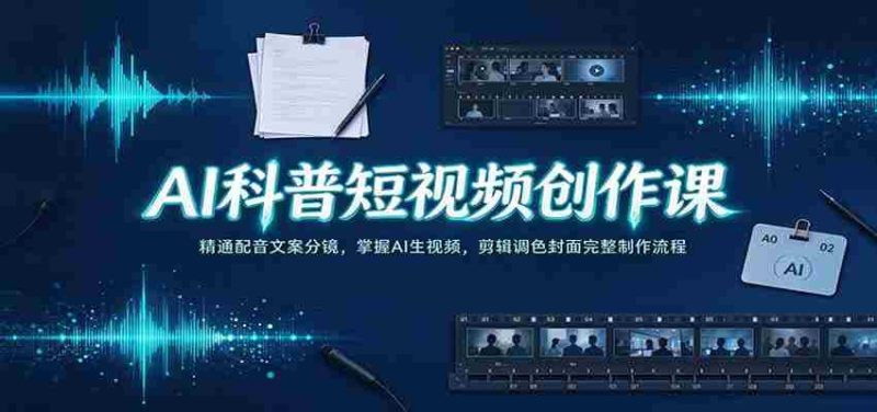 揭秘AI短视频制作秘籍:精通配音文案及分镜技巧,轻松驾驭AI生成视频,全流程剪辑调色封面制作攻略-一起发