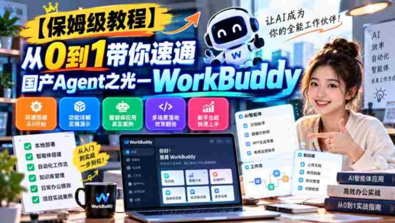 【保姆级教程】从0到1带你速通国产Agent之光—WorkBuddy【文档】-一起发