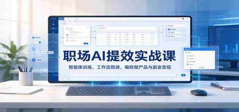职场智能助手高效指南:打造AI智能体,构建工作流,编程创作与副业盈利之道-一起发