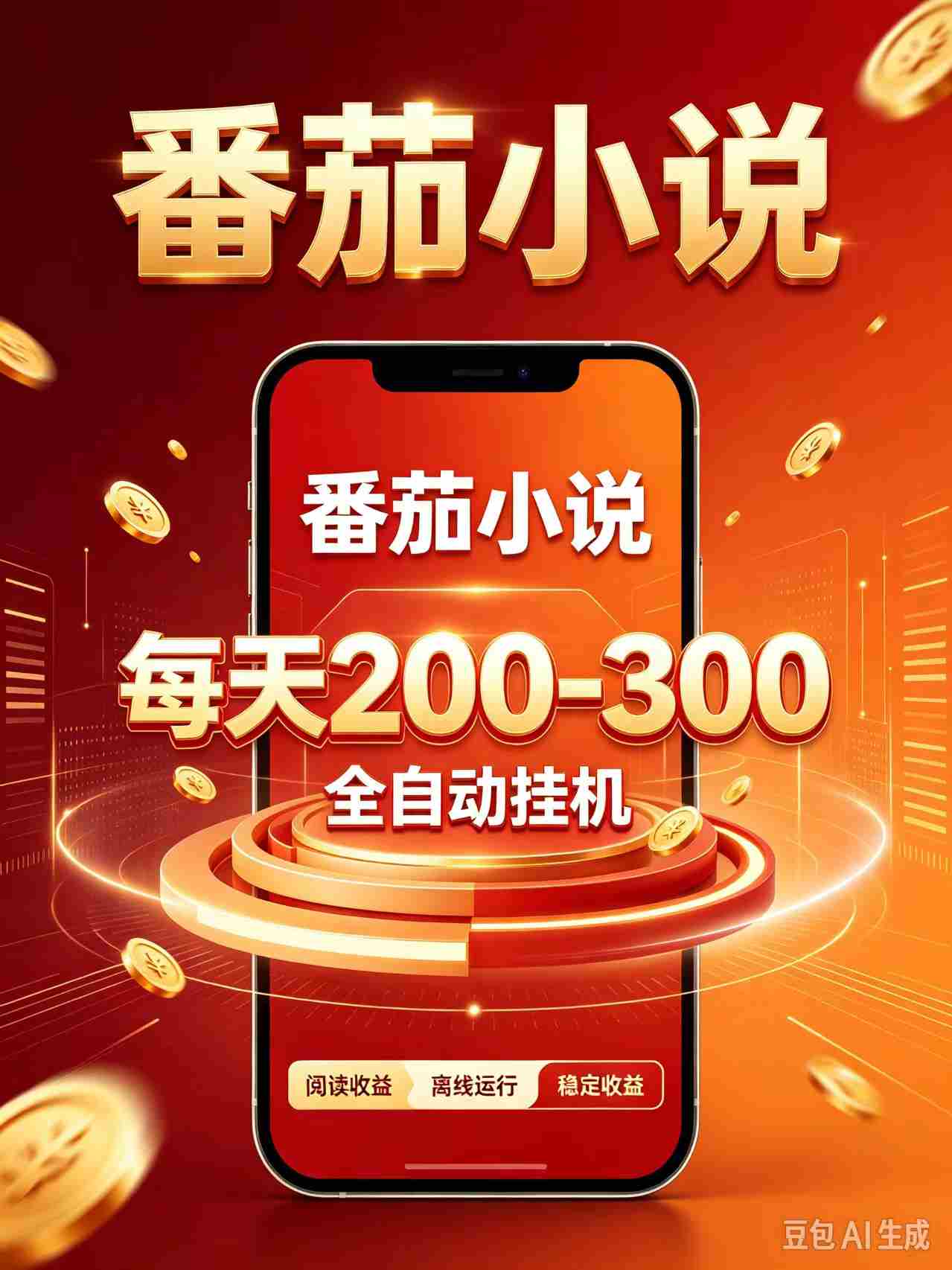 番茄小说自动赚钱神器，零门槛日赚200-300，热门项目抢手异常-一起发