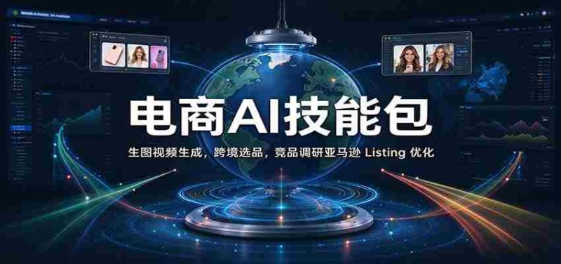 智能电商利器：打造生图视频，精选跨境商品，深度竞品分析及亚马逊商品列表优化-一起发