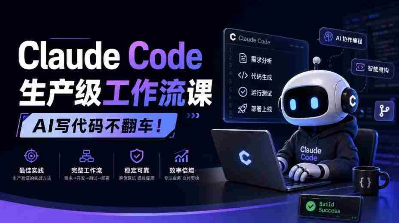 AI编程新篇章,Claude Code打造无故障工作流教程【独家中英双语呈现-一起发