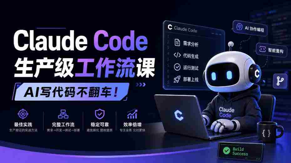 Claude Code生产级工作流课,AI写代码不翻车!【原创双语字幕】