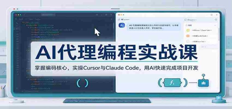 AI编程助手实战教程:深入编码精髓,实战Cursor与Claude Code,借助AI高效推进项目构建-一起发