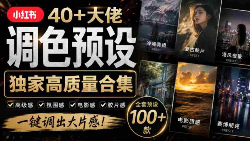 独家整理!40+网红摄影师调色秘籍大集合,婚礼、人像、风光摄影师精选预设,按名索引,速来收藏!-一起发