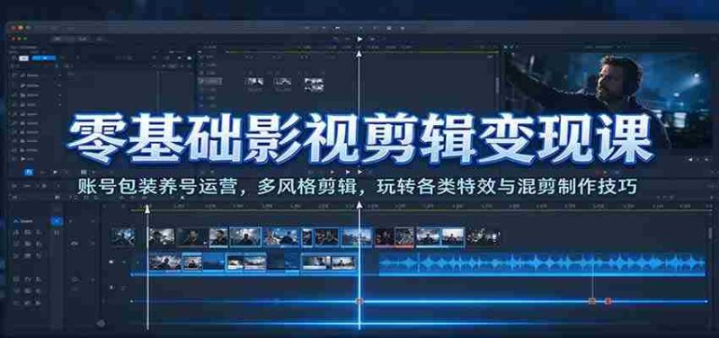 影视剪辑新手速成指南:打造高颜值账号,掌握多元剪辑风格,轻松驾驭特效混剪艺术-一起发