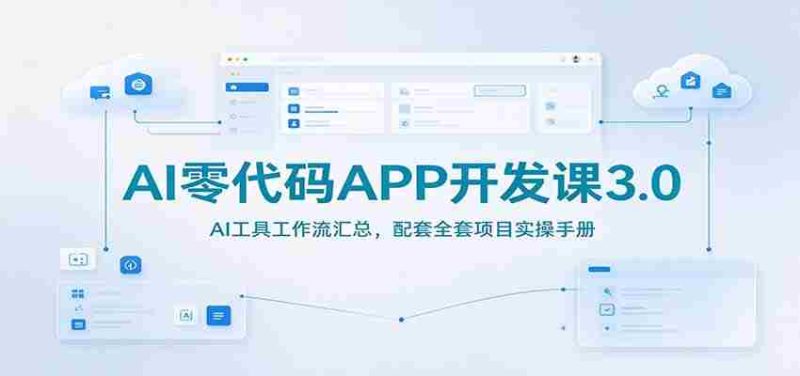 AI编程无门槛教程3.0版:AI工具操作流程详解,附赠实战项目指导手册-一起发