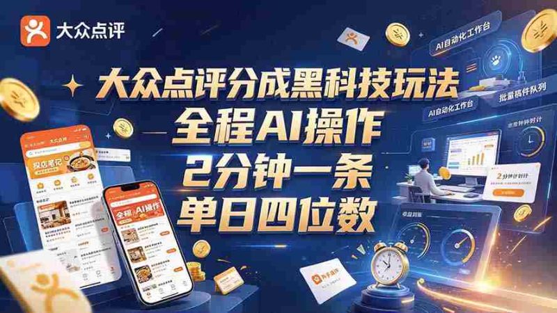 全网独享评分新花样,AI智能创作速成篇,仅需两分,新手轻松日入四千-一起发