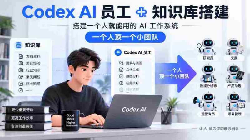 AI助手与知识库同步建设,单兵作战也能高效完成AI项目,一员独当多面胜过团队之力-一起发