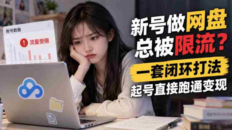 突破网盘限流困境,掌握高效闭环策略,轻松起号实现盈利-一起发