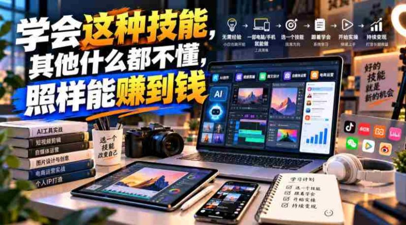 某公众号付费文章：学会这种技能，其他什么都不懂，照样能賺到钱-一起发