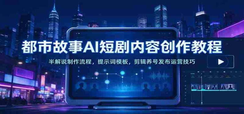 AI助力都市题材短剧创作指南:深度解析制作步骤、提示模板及剪辑推广策略-一起发