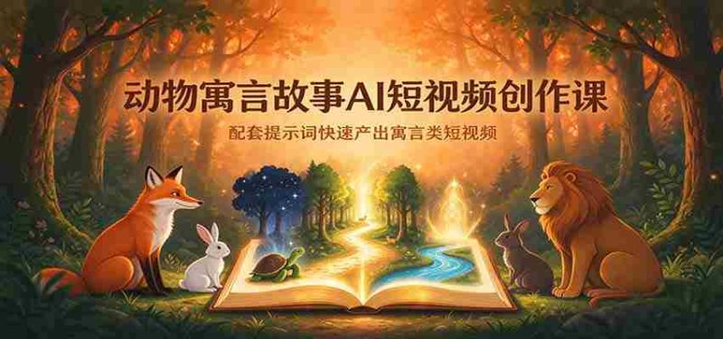 AI赋能寓言故事短视频制作:跟随提示词高效产出动物寓言短片-一起发