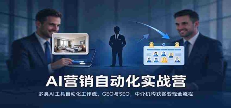 实战演练:AI营销自动化全攻略,多工具打造高效工作流,地理与搜索引擎优化,中介机构客户转化秘诀一网打尽-一起发