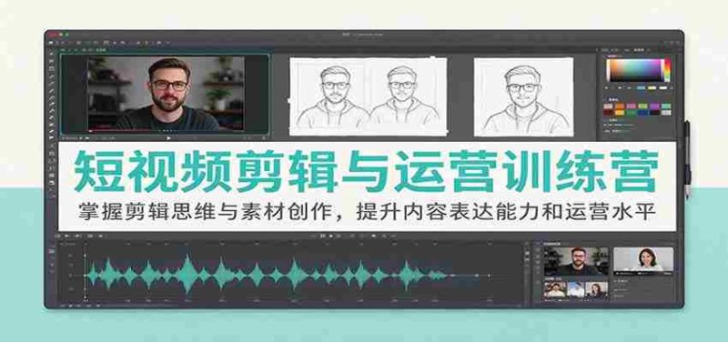 短视频制作与运营实战班:解锁剪辑技巧与素材创意,强化内容输出与运营技能-一起发