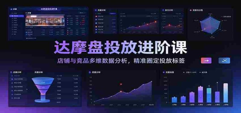 深度解析达摩盘投放高级课程:全方位店铺及竞品数据洞察,助力精准定位广告标签-一起发