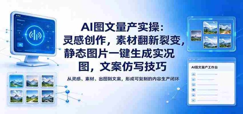 人工智能图文批量生产攻略:激发创意源泉,素材革新爆炸,静态变动态,文案复制高招-一起发