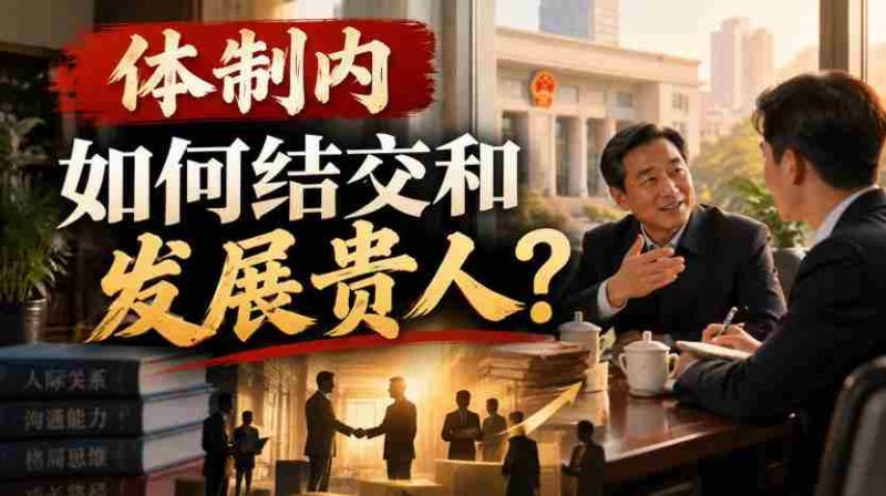 在体制深处,如何拓展人脉,结识助力良多的重要人物?-一起发