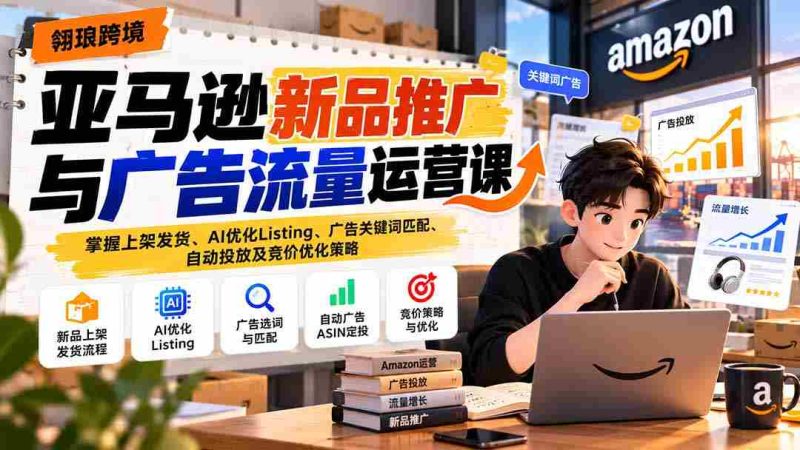 揭秘亚马逊新品营销秘籍:全方位解析上架发货、AI智能优化、广告精准匹配与自动投放策略-一起发