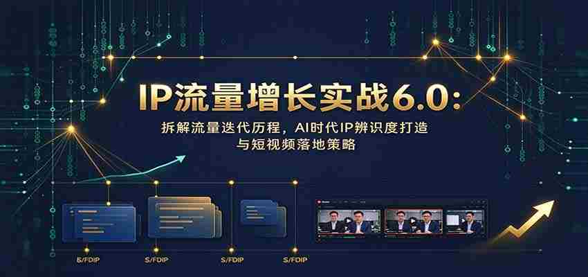 AI时代IP影响力提升秘籍6.0：流量进化轨迹剖析，短视频制作与AI助力IP辨识度攻略-一起发