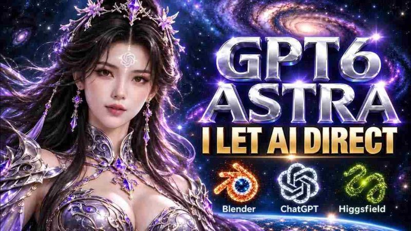 GPT-6 Astra掌舵,Higgsfield与Blender联手,演绎30秒玄幻大片,运镜精准,视觉盛宴!-一起发