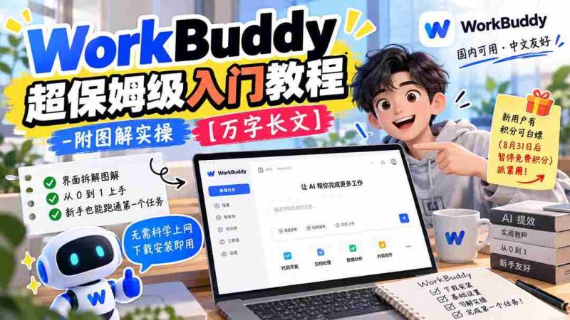 深度解析WorkBuddy:保姆式新手指南图文并茂,实操详解,万字长文倾情奉献-一起发